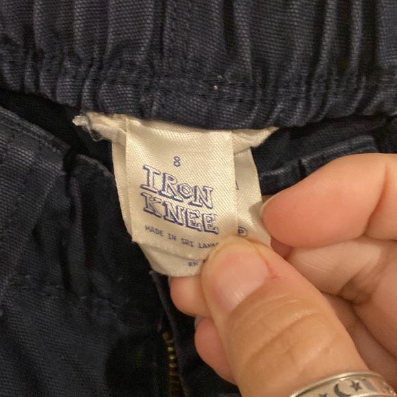 EUC! Boys size 8, Lands End Iron Knee navy blue cargo pants! - Picture 2 of 6